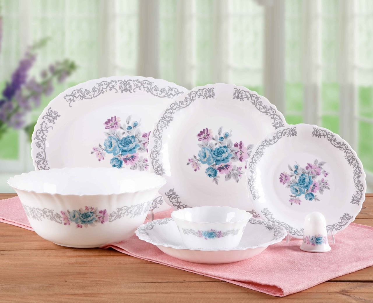 Blue Nelly Opalware set - Code: 180B