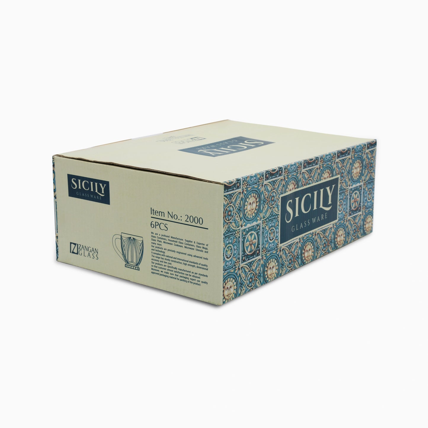 Taza de cristal Sicilia | código: 2000