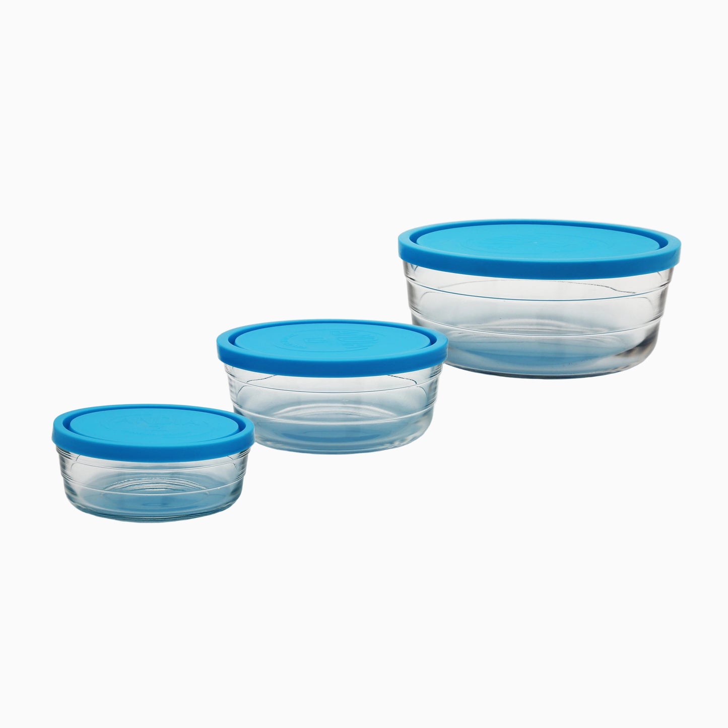 Andia 3-Piece Round Glass Container Set | code: 1701-30050007