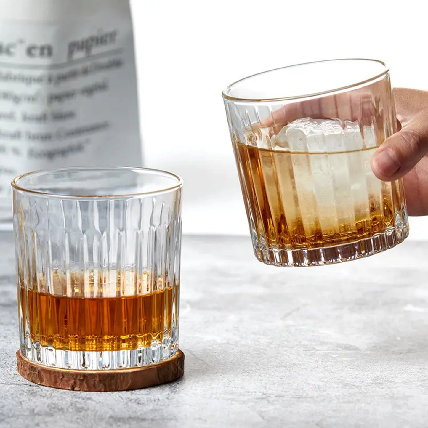 Vasos de vidrio estampado | código: KTY4322