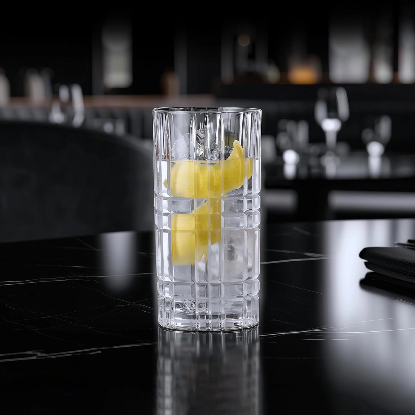 Tall Patterned Glass Vase | code: KTY6231D