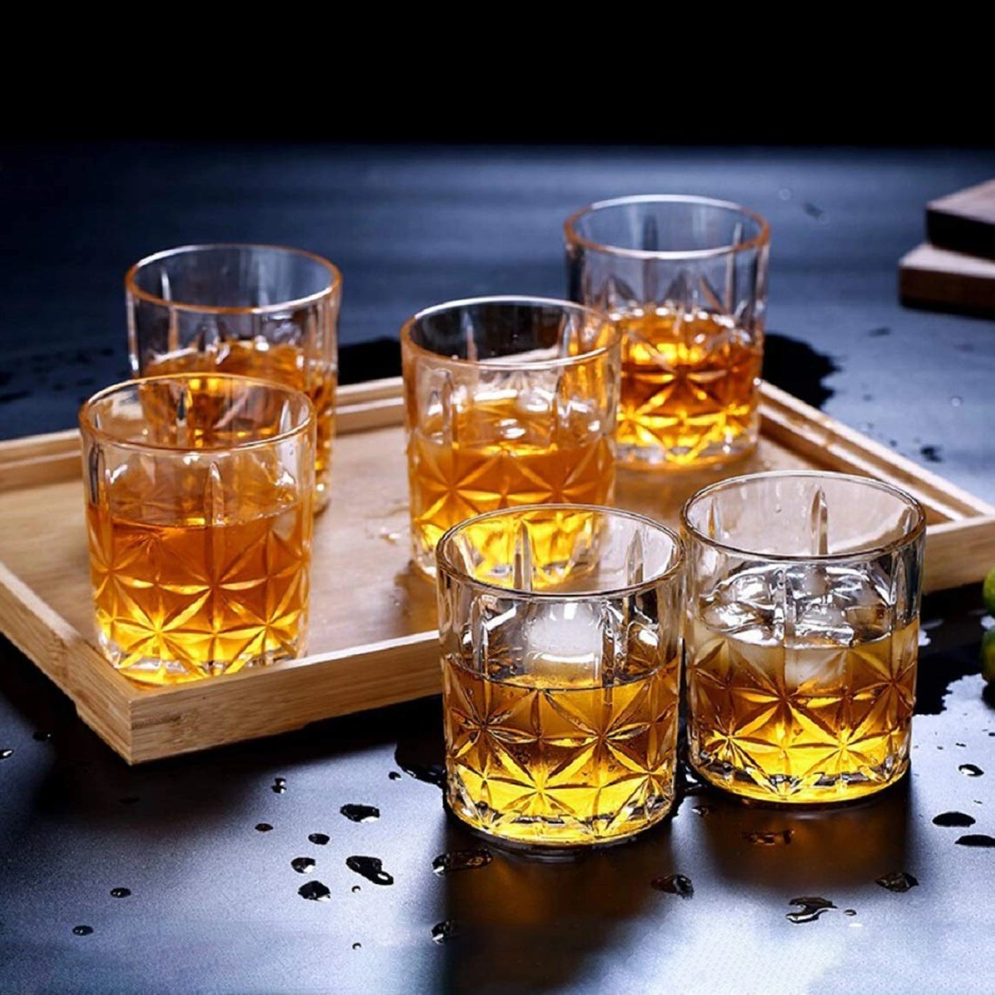 Patterned Glass Tumblers | code: KTY6230A