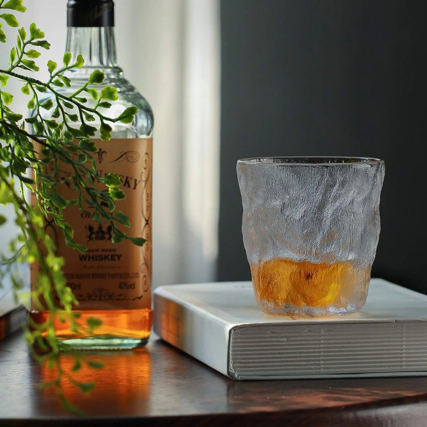 Ice Textured Glass Cup | code: KTY6234GRAY