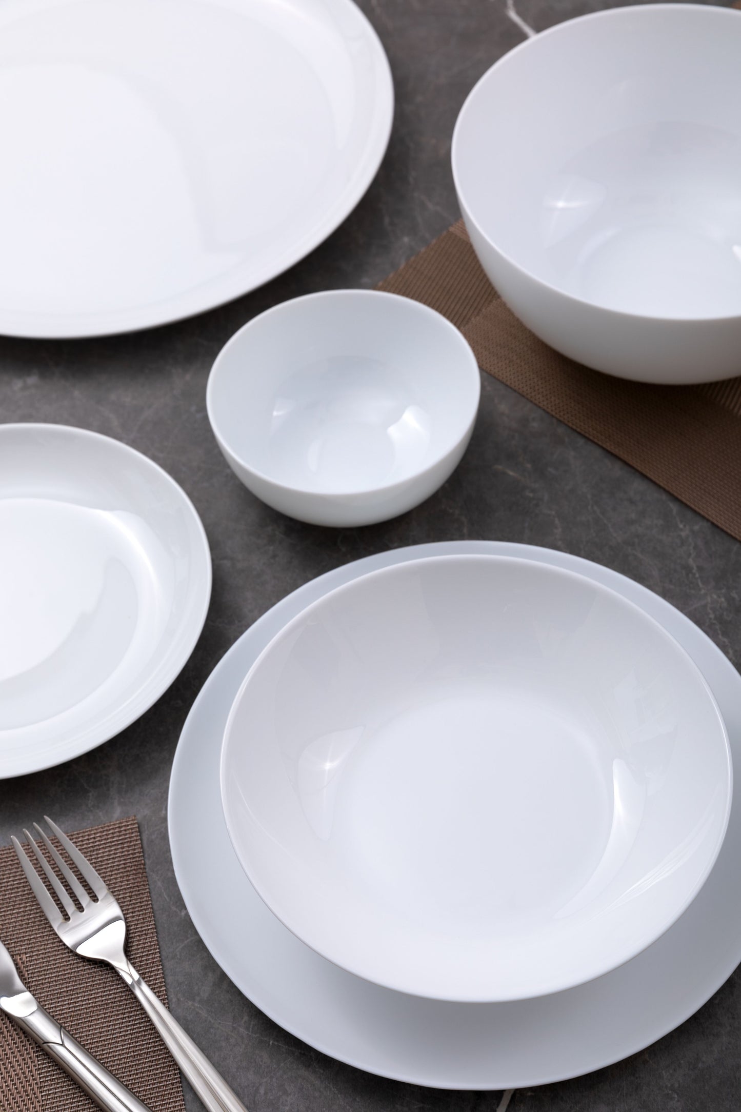 Opalware set Round D - White