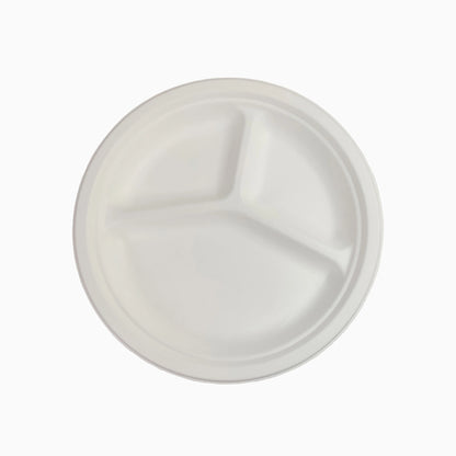 10-Inch 3-Section Bagasse Plate | coming soon...
