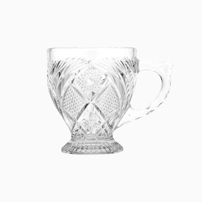 Taza de vidrio estampada | código: 240301W