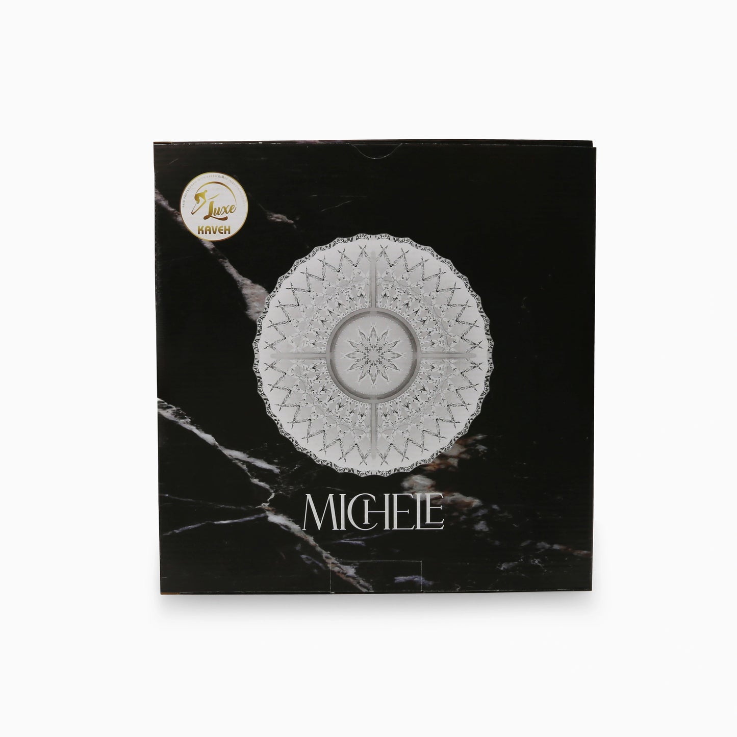 Round Glass Serving Section Plate | Code: 37G97F21