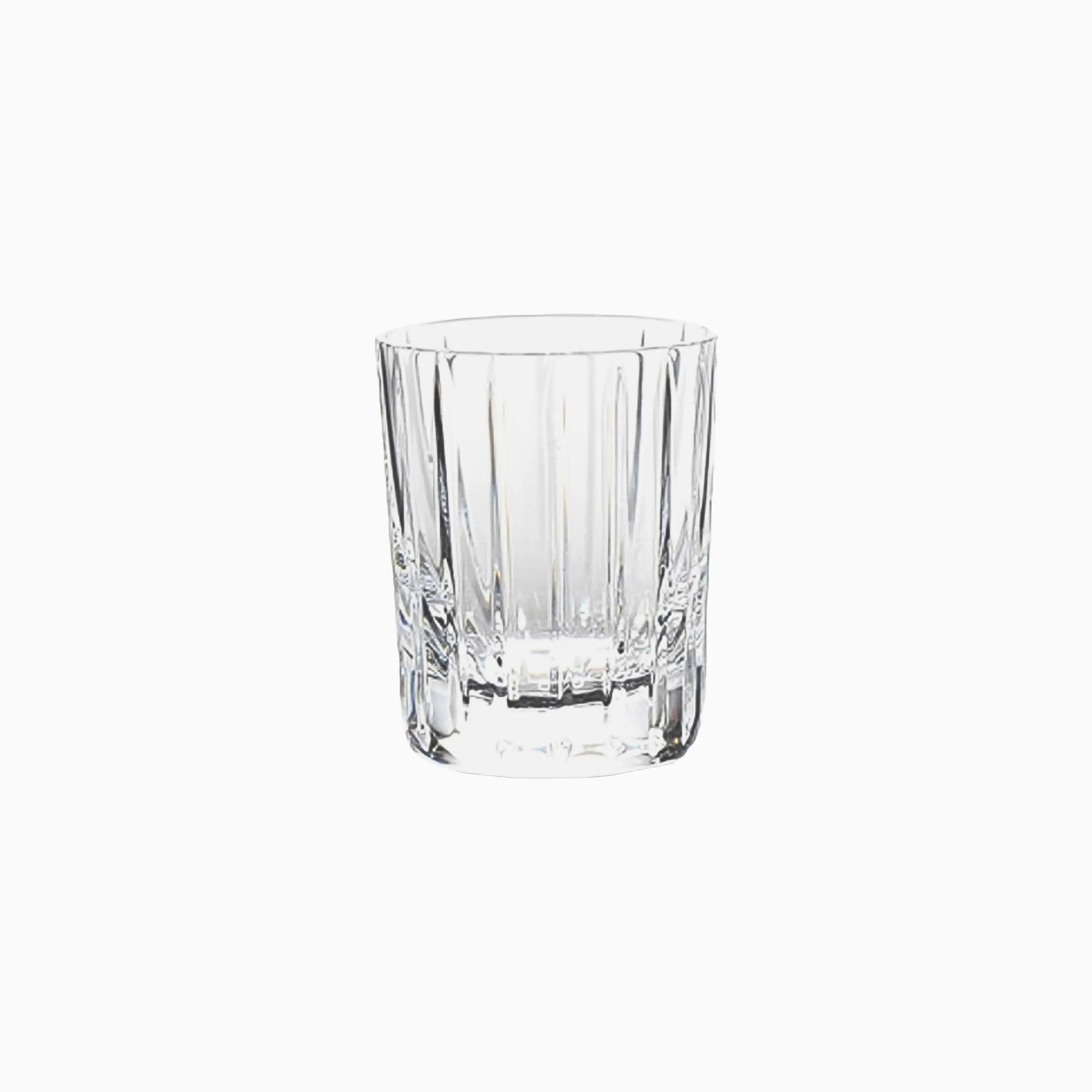 Clear glass shot on a white background