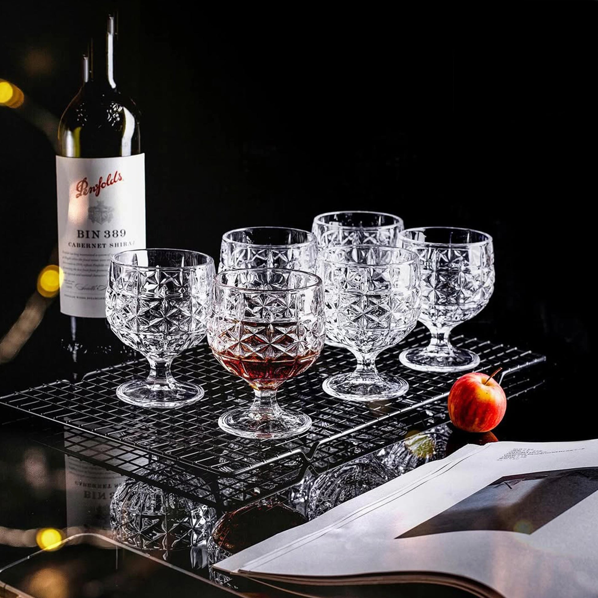 Patterned Stemmed Glass | code: LZ1315-1