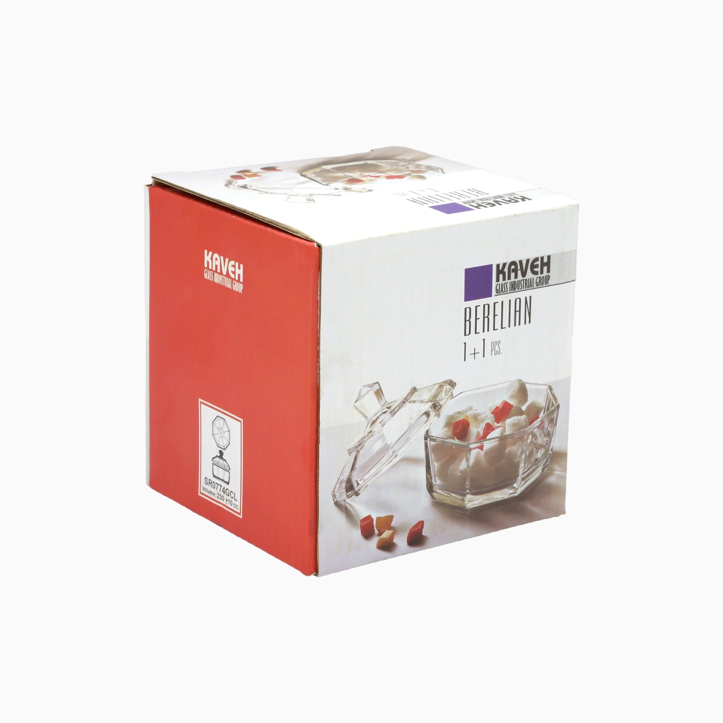 Glass Candy Bowl With Lid | code: SR0774GCL