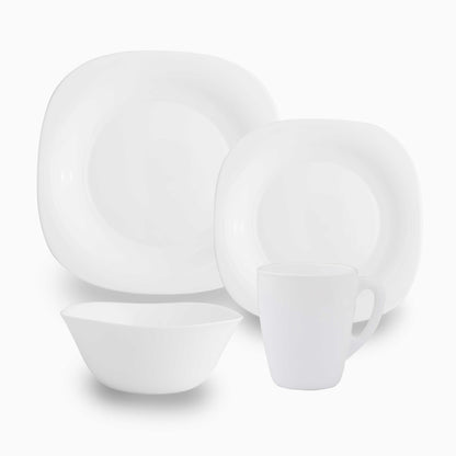 Opalware set Square White