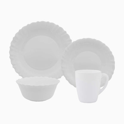 Opalware set Round V - White